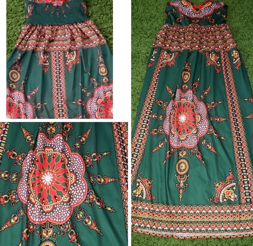 Ethnic print Maxi dress